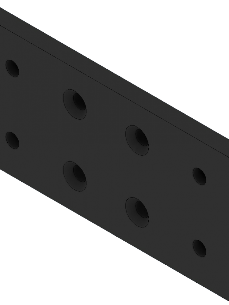 Delta Racing® - Connection Plate 80 x 160 x 10