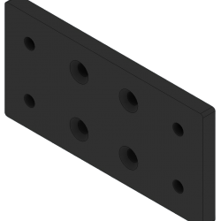 Delta Racing® - Connection Plate 80 x 160 x 10