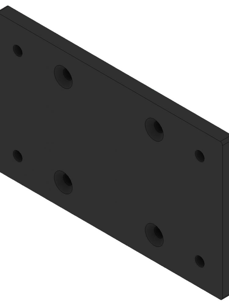 Delta Racing® - Connection Plate 120 x 200 x 10