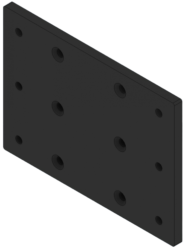 Delta Racing® - Connection Plate 160 x 220 x 10