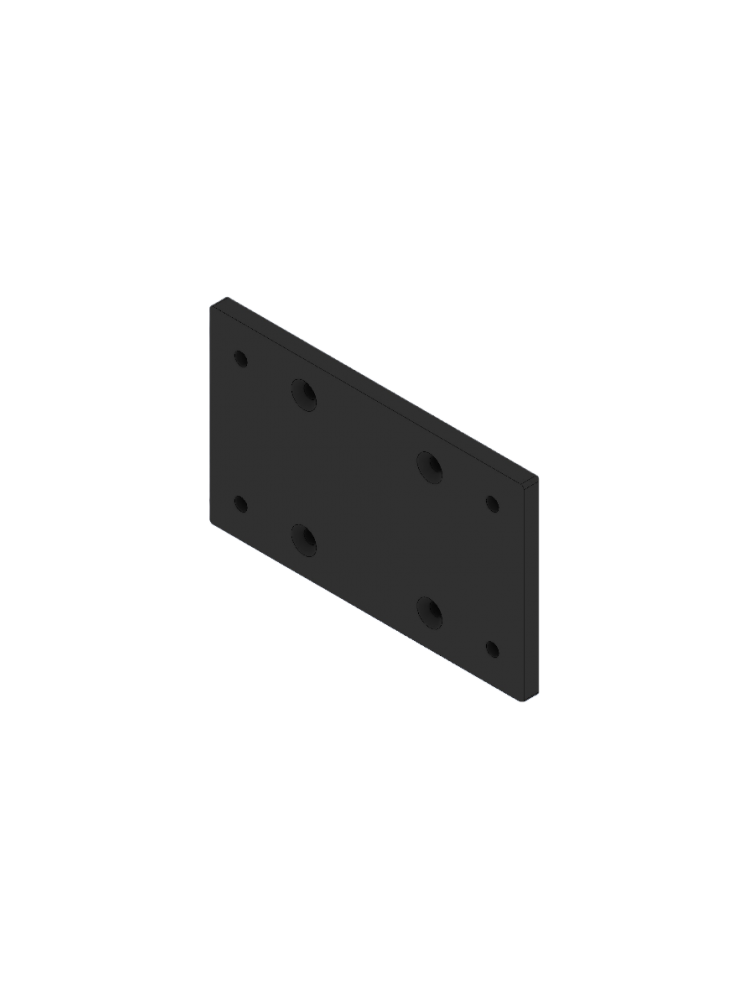 Delta Racing® - Connection Plate 120 x 200 x 10