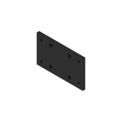 Delta Racing® - Connection Plate 120 x 200 x 10
