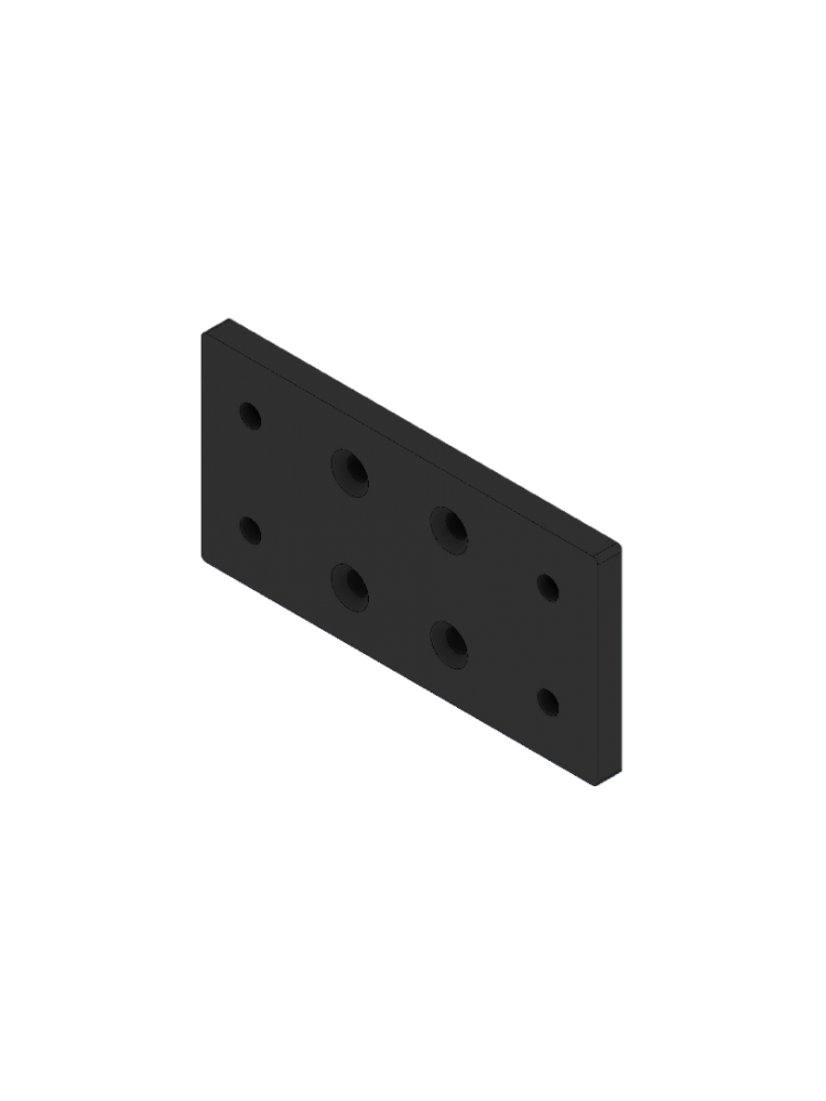 Delta Racing® - Connection Plate 80 x 160 x 10
