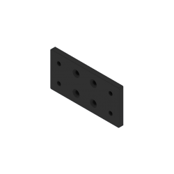 Delta Racing® - Connection Plate 80 x 160 x 10