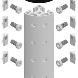 Delta Racing® - Γωνία 40 x 40 x 160R (Σετ)