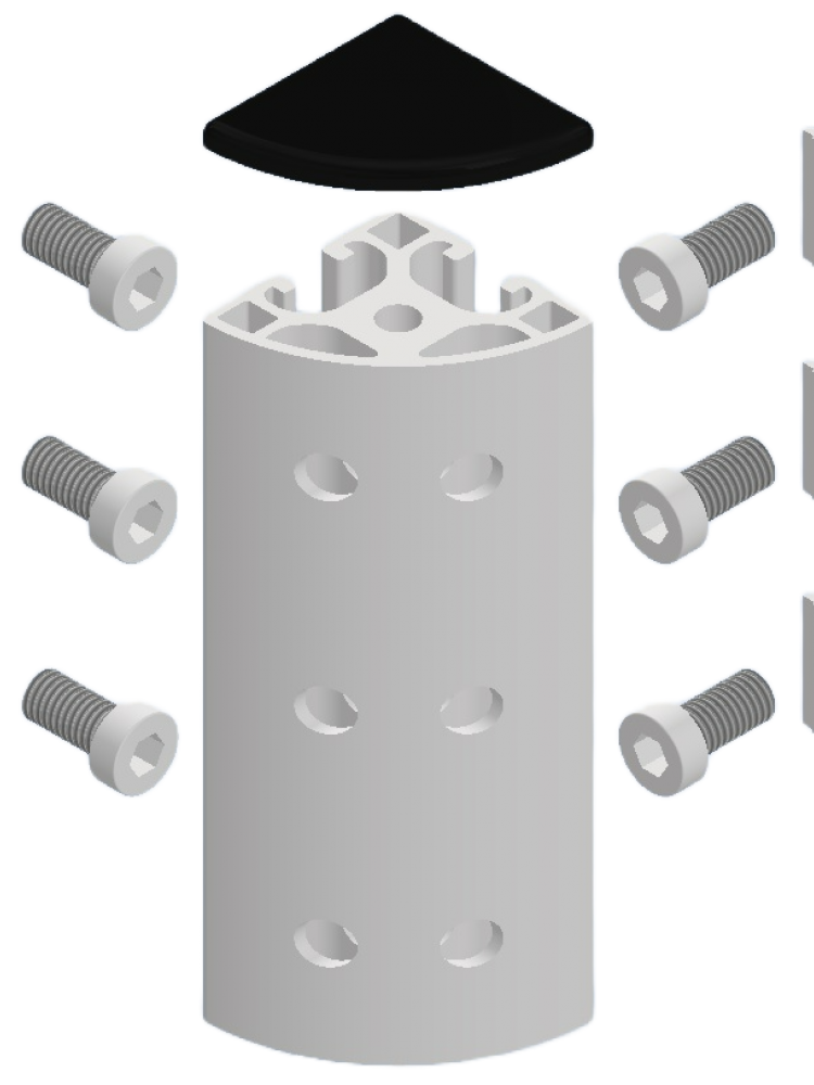 Delta Racing® - Angle 40 x 40 x 120R (Set)